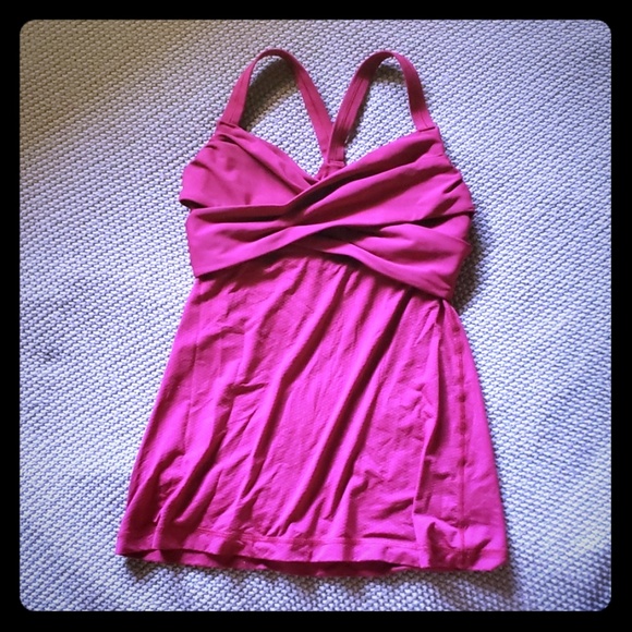 Lululemon Wrap It Up Tank in Cranberry - Picture 1 of 8